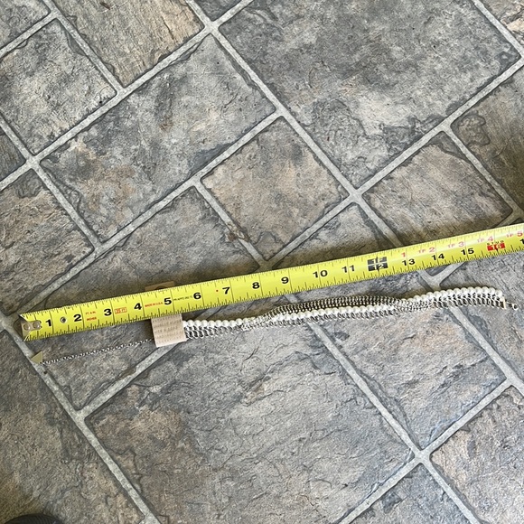 Anthropologie Silver Pearl Necklace - Picture 3 of 4